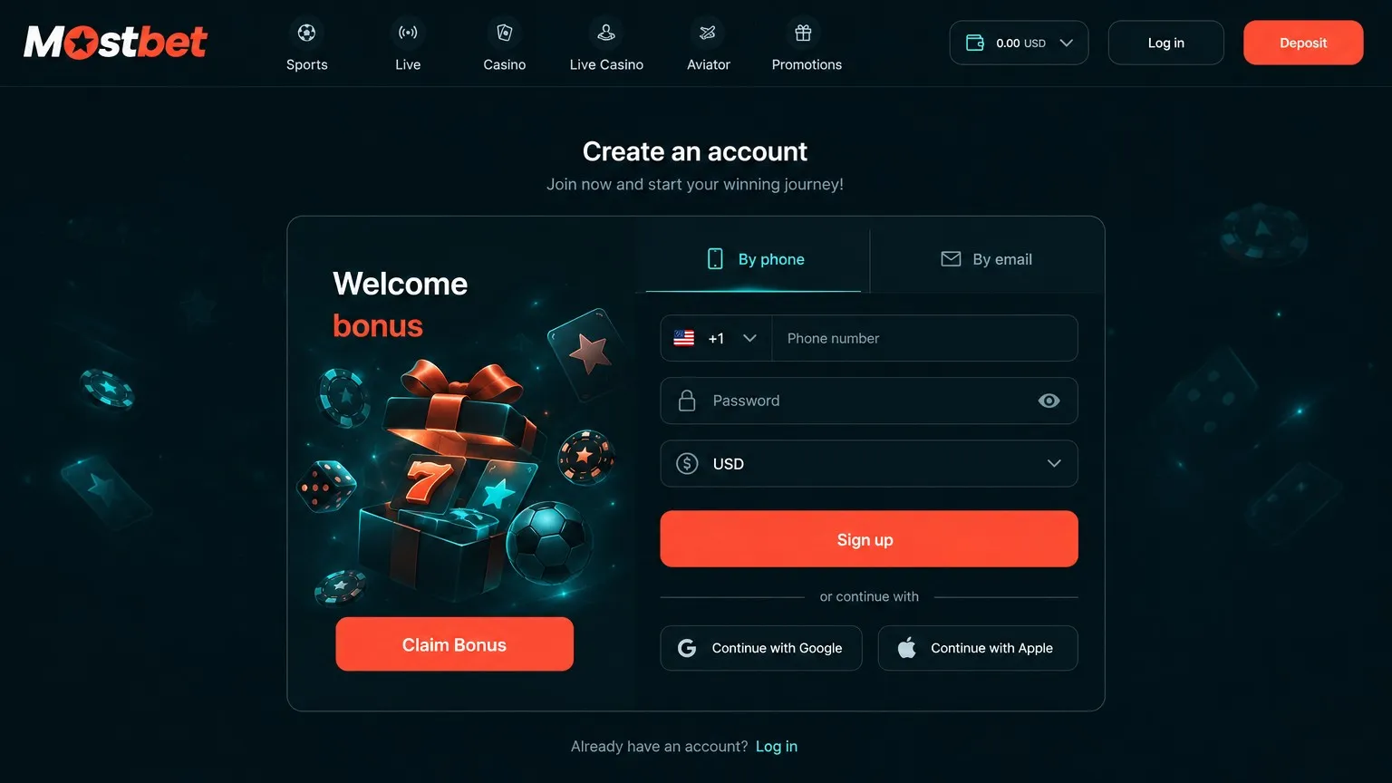 Mostbet login verification: confirming identity by email or phone